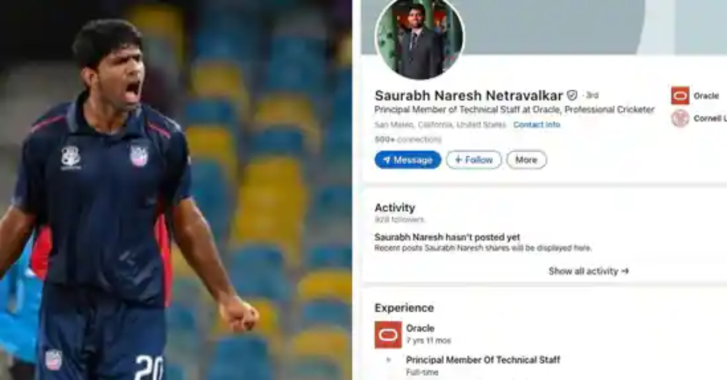 Indian-Origin Oracle Engineer Saurabh Netravalkar Leads USA to Historic T20 World Cup Win Over Pakistan