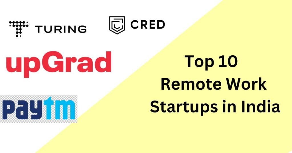 Discover the top 10 remote work startups in India revolutionizing the way we work. From Zoho's comprehensive business tools to Turing's AI-driven hiring platform, these innovative companies provide essential solutions for productivity, HR management, customer engagement, education, and financial services, empowering businesses and professionals to thrive in a remote work environment. Explore how each startup's unique offerings impact and enhance remote work, ensuring seamless operations, improved efficiency, and continuous growth.