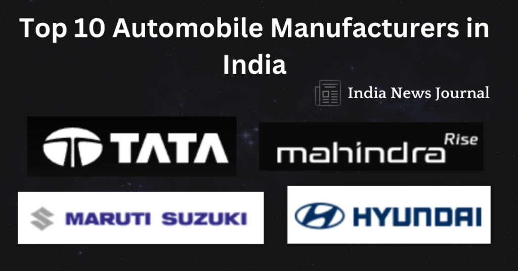 Top 10 Automobile Manufacturers in India