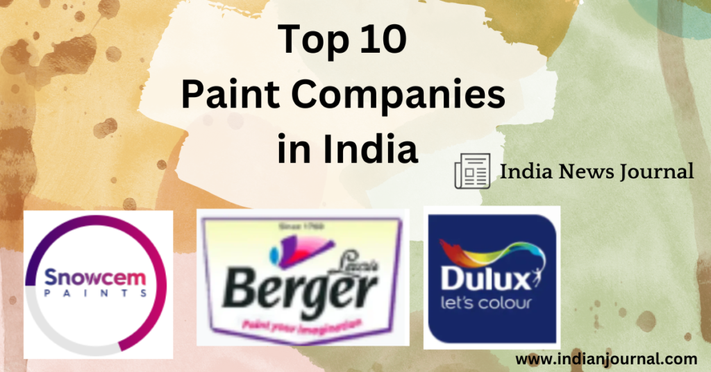 Top 10 Paint Companies in India